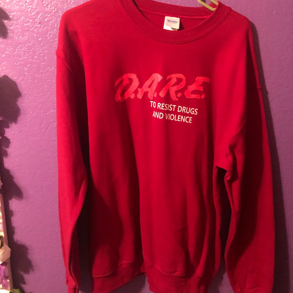 DARE red sweater